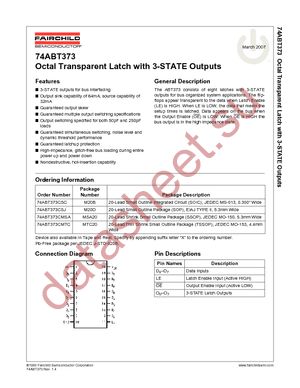 74ABT373CMSAX datasheet  